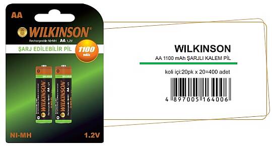 AA1100 1,2V SARJ EDİLEBİLLİR WILKINSON