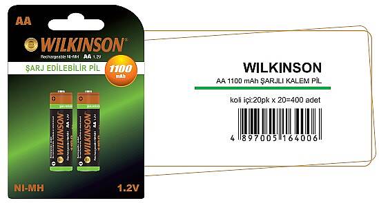 AA1100 1,2V SARJ EDİLEBİLLİR WILKINSON - 1