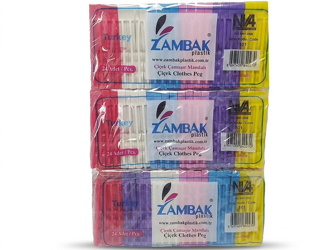 ÇİÇEK MANDAL  6 LI  ZAMBAK  - 1