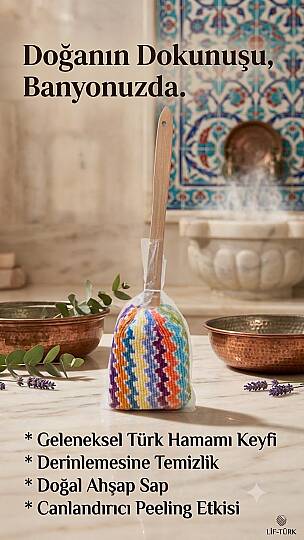 LİF SAPLI BANYO KESESİ - 2