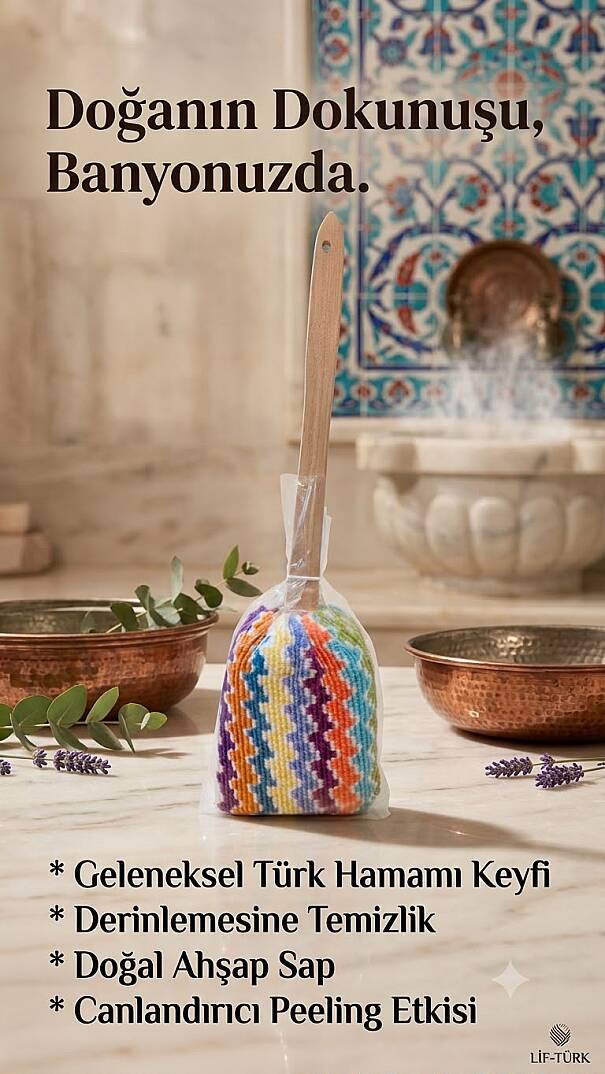 LİF SAPLI BANYO KESESİ - 2