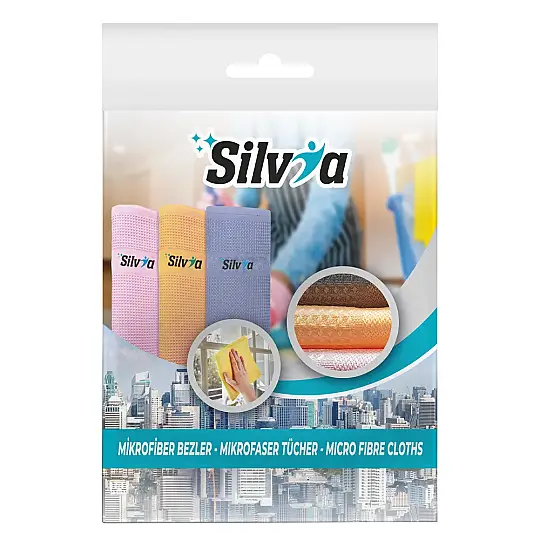 SİLVİA DEKORATİF BEZ 40*65  3 LÜ 